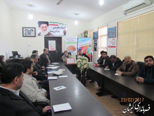 جلسه کارگروه سلامت و امنیت غذایی شهرستان گمیشان برگزار شد