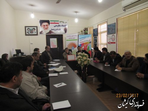 جلسه کارگروه سلامت و امنیت غذایی شهرستان گمیشان برگزار شد