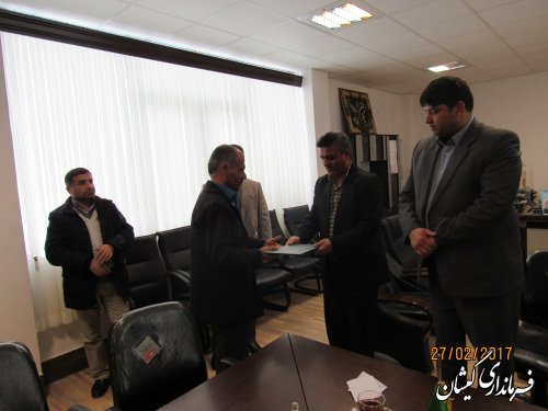 سرپرست جدید حراست فرمانداری شهرستان گمیشان معرفی شد