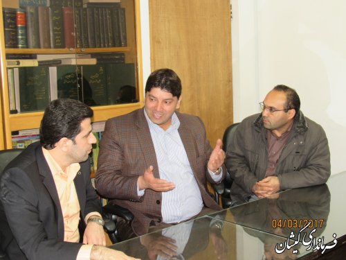 دیدار فرماندار گمیشان با مسئولین قضایی شهرستان
