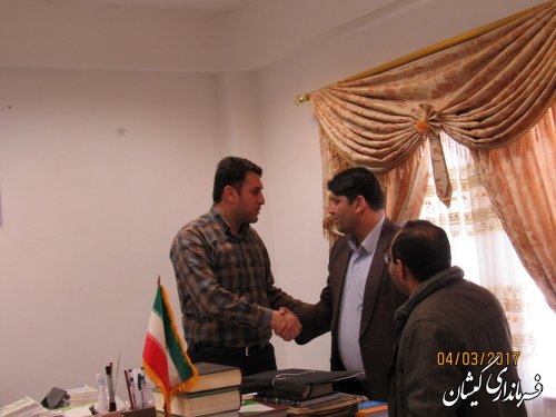 دیدار فرماندار گمیشان با مسئولین قضایی شهرستان
