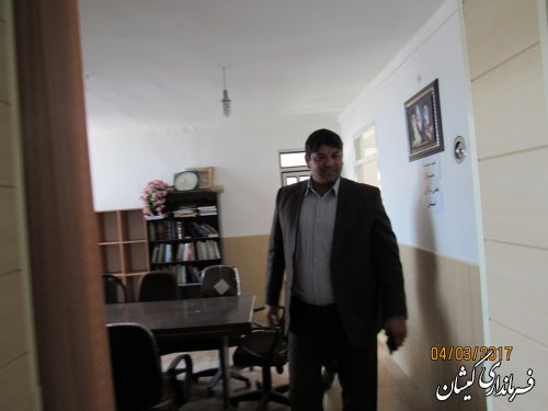 بازدید فرماندار گمیشان از بخشداری مرکزی شهرستان