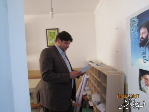 بازدید فرماندار گمیشان از بخشداری مرکزی شهرستان