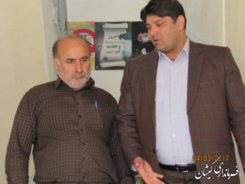 بازدید فرماندار گمیشان از بخشداری مرکزی شهرستان