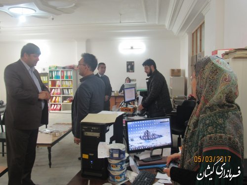 بازدید فرماندار گمیشان از اداره بهزیستی شهرستان