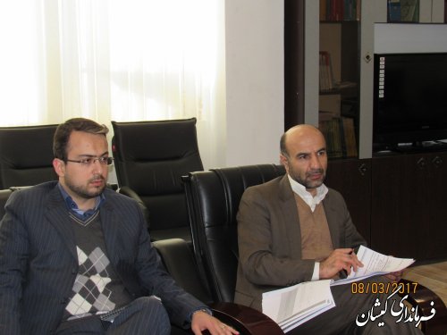 حضور نمایندگان نهاد ریاست جمهوری در شهرستان و دیدار  با فرماندار گمیشان