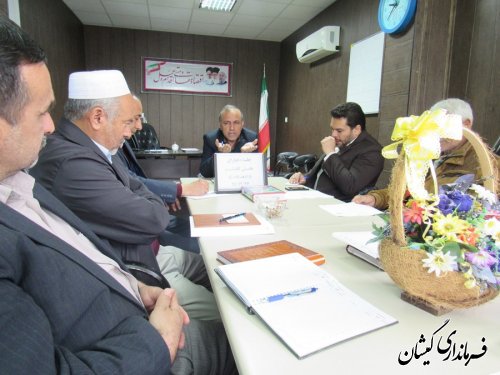 جلسه پایانی سال 95 دهیاران بخش گلدشت برگزار شد