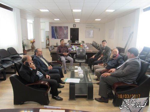 دیدار رئیس و اعضای هیات بازرسی بر انتخابات شهرستان با فرماندار گمیشان