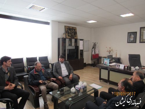 دیدار رئیس و اعضای هیات بازرسی بر انتخابات شهرستان با فرماندار گمیشان