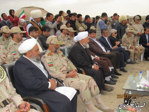 حضور فرماندار گمیشان در مراسم عیدانه مرزی