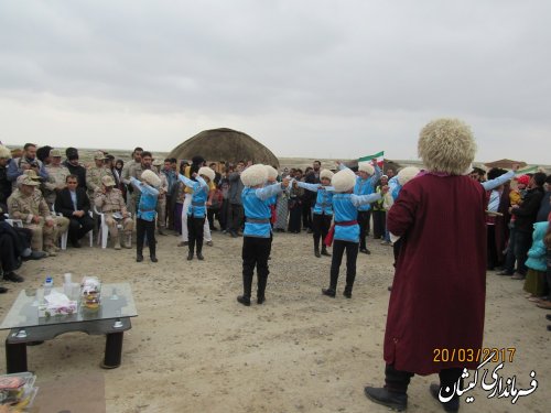 حضور فرماندار گمیشان در مراسم عیدانه مرزی