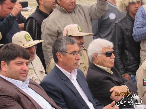 حضور فرماندار گمیشان در مراسم عیدانه مرزی