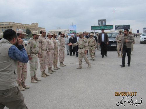 حضور فرماندار گمیشان در مراسم عیدانه مرزی