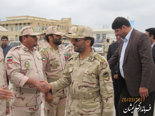 حضور فرماندار گمیشان در مراسم عیدانه مرزی