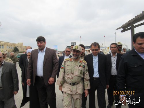 حضور فرماندار گمیشان در مراسم عیدانه مرزی