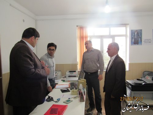 فرماندار گمیشان از ستاد انتخابات بخش مرکزی شهرستان بازدید کرد