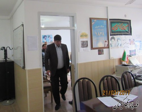 فرماندار گمیشان از ستاد انتخابات بخش مرکزی شهرستان بازدید کرد