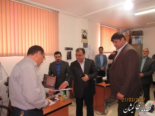 بازدید رییس ستاد انتخابات استان از ستاد انتخابات شهرستان گمیشان