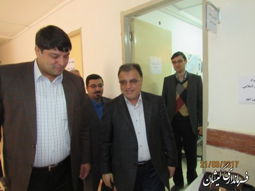 بازدید رییس ستاد انتخابات استان از ستاد انتخابات شهرستان گمیشان