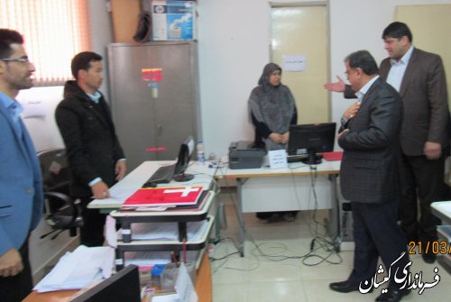 بازدید رییس ستاد انتخابات استان از ستاد انتخابات شهرستان گمیشان