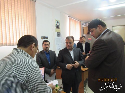 بازدید رییس ستاد انتخابات استان از ستاد انتخابات شهرستان گمیشان