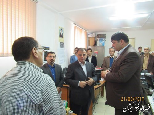 بازدید رییس ستاد انتخابات استان از ستاد انتخابات شهرستان گمیشان