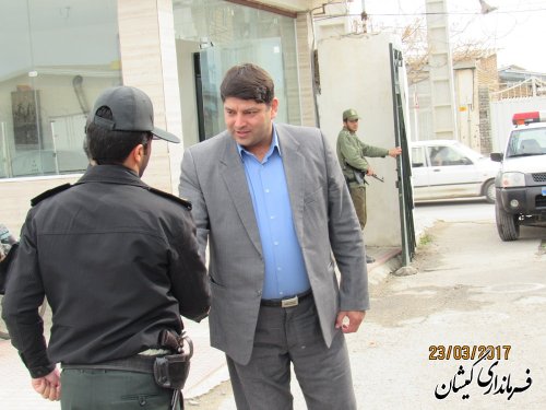 بازدید فرماندار گمیشان از کلانتری مرکز شهرستان
