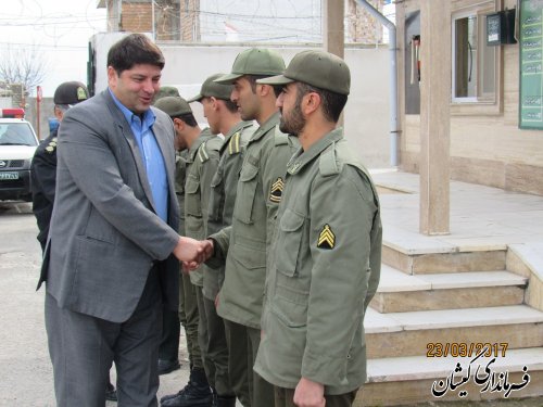 بازدید فرماندار گمیشان از کلانتری مرکز شهرستان