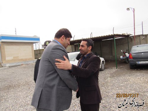 بازدید فرماندار گمیشان از کلانتری مرکز شهرستان