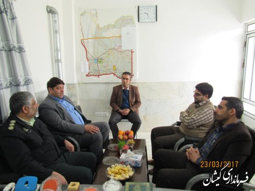 بازدید فرماندار گمیشان از کلانتری مرکز شهرستان