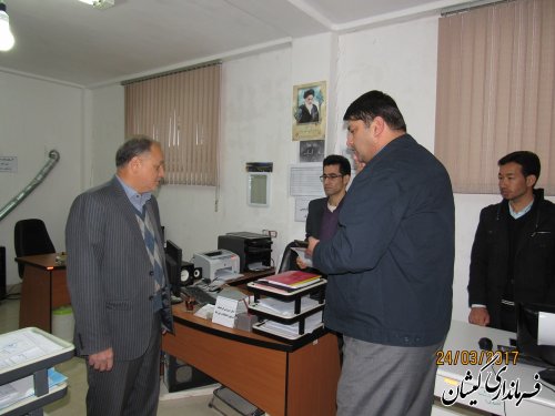 بازدید فرماندار گمیشان از دفتر هیات بازرسی بر انتخابات شهرستان