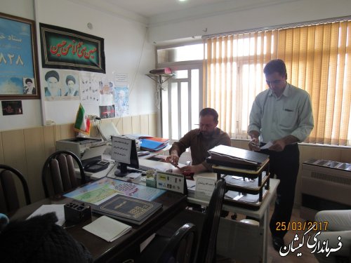 بازدید معاون فرماندار گمیشان از ستاد انتخابات بخش مرکزی