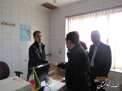 بازدید معاون فرماندار گمیشان از ستاد انتخابات بخش مرکزی