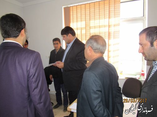 بازدید فرماندار گمیشان از ستاد انتخابات بخش گلدشت