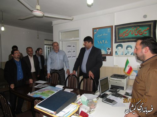 فرماندار گمیشان از ستاد انتخابات بخش مرکزی بازدید کرد