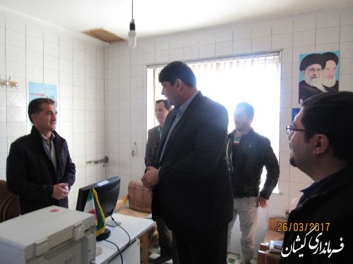 فرماندار گمیشان از ستاد انتخابات بخش مرکزی بازدید کرد