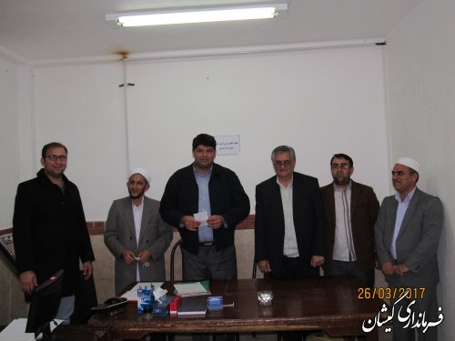 بازدید فرماندار گمیشان از دفتر هیات نظارت بر انتخابات شوراهای شهرستان