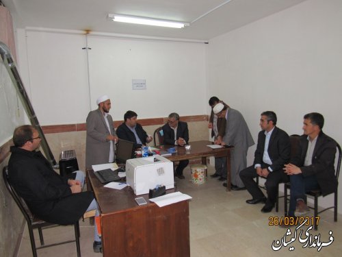 بازدید فرماندار گمیشان از دفتر هیات نظارت بر انتخابات شوراهای شهرستان