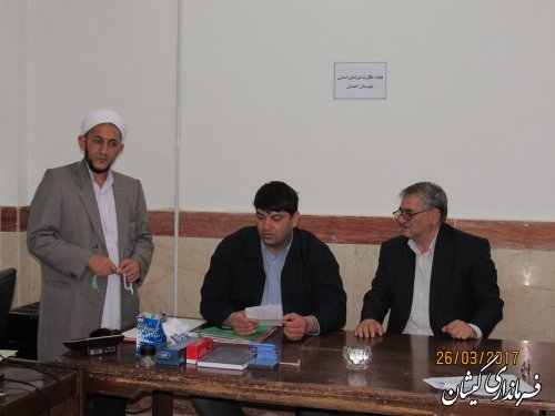 بازدید فرماندار گمیشان از دفتر هیات نظارت بر انتخابات شوراهای شهرستان