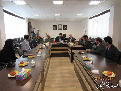دیدار مدیر عامل شرکت آب منطقه ای استان با فرماندار گمیشان