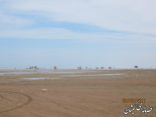بازدید فرماندار گمیشان از سواحل آرام و ماسه ای چارقلی
