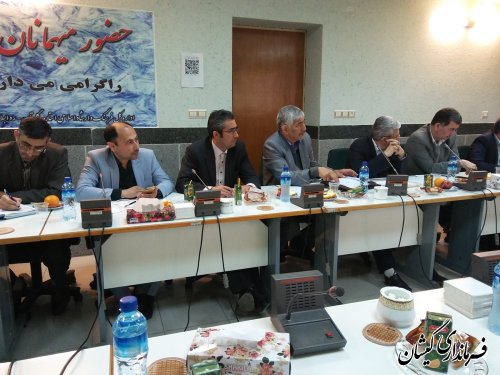 حضور فرماندار گمیشان در جلسه استانی هماهنگی نکوداشت شاعر شهیر ترکمن مختومقلی فراغی