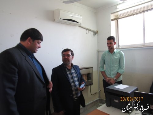 بازدید دبیر ستاد انتخابات استان از ستاد انتخابات شهرستان گمیشان