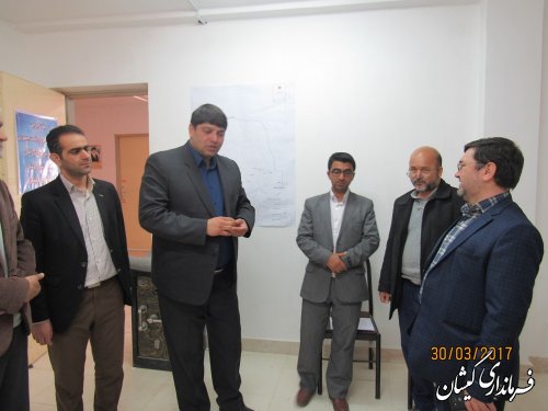 بازدید دبیر ستاد انتخابات استان از ستاد انتخابات شهرستان گمیشان