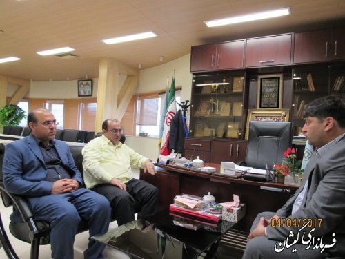 دیدار فرماندار گمیشان با مدیر کل بنیاد مسکن انقلاب اسلامی استان