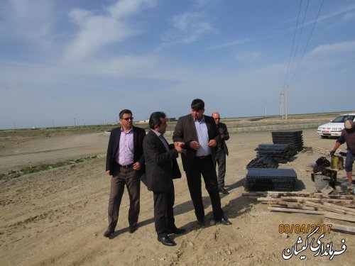 بازدید فرماندار گمیشان و مدیرعامل شرکت شهرکهای صنعتی استان از شهرک صنعتی شهرستان