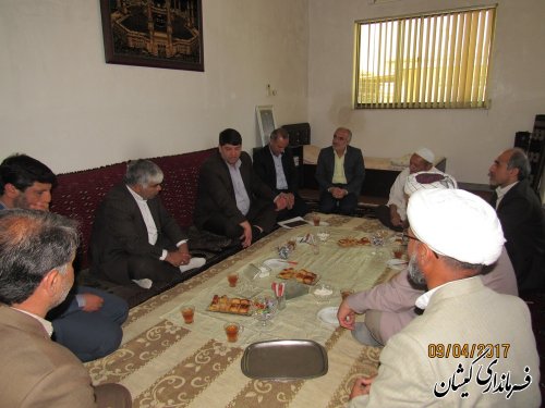 دیدار فرماندار گمیشان و مدیر کل کمیته امداد امام(ره) با امام جمعه شهرستان