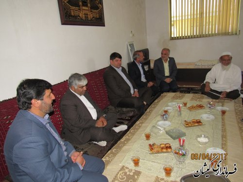 دیدار فرماندار گمیشان و مدیر کل کمیته امداد امام(ره) با امام جمعه شهرستان