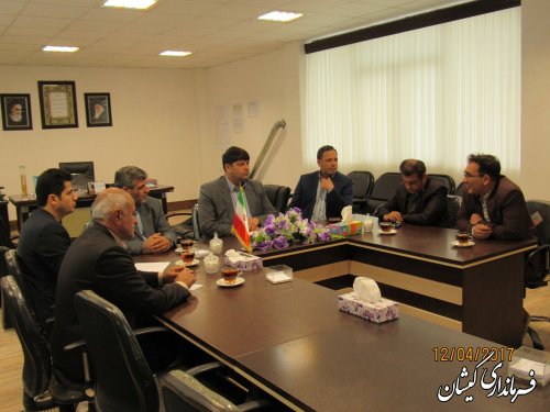 جلسه هماهنگی واگذاری انشعاب مسکن خیرین سازخانواده های دارای دو معلول شهرستان