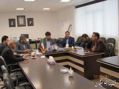 جلسه هماهنگی واگذاری انشعاب مسکن خیرین سازخانواده های دارای دو معلول شهرستان